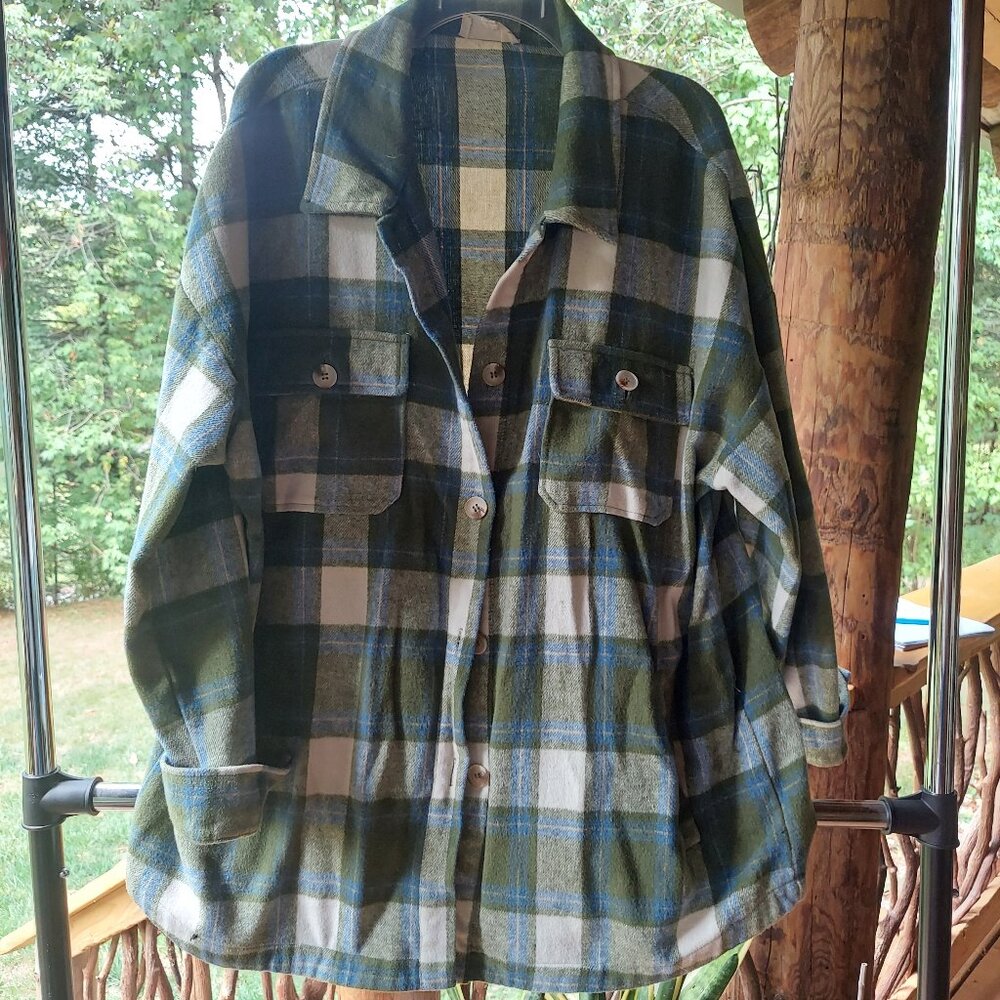 Vanilla Bay Women's Tartan Check Shacket